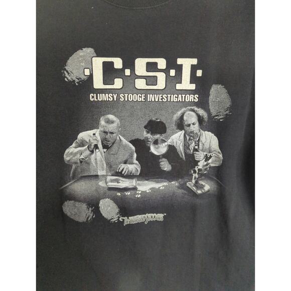 Delta Magnum Weight Preshrunk Cotton CSI Tee - Size L - Black Graphic Classic - Picture 3 of 7
